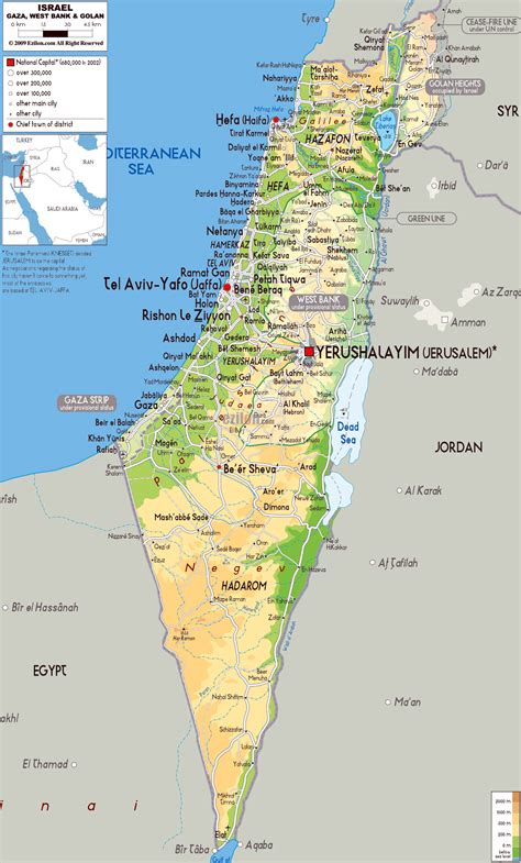 israel map cities